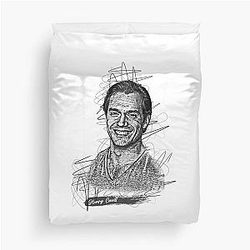Henry Cavill Abstract Sketch Art, Henry Cavill Fan Art Duvet Cover