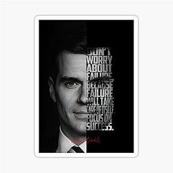 Henry Cavill Minimalist Monochrome Actor Art Sticker