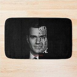 Henry Cavill Monochrome Actor Art Bath Mat