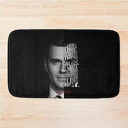 Henry Cavill Minimalist Monochrome Actor Art Bath Mat