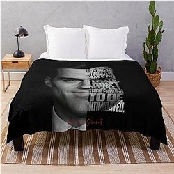 Henry Cavill Minimalist Monochrome Actor Art Throw Blanket