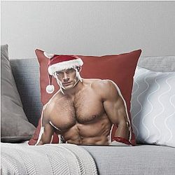 Henry Cavill Xmas Santa Throw Pillow