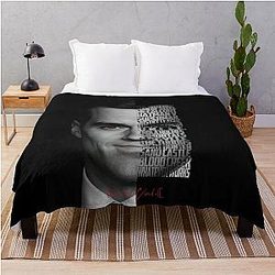 Henry Cavill Minimalist Monochrome Actor Art Throw Blanket