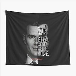 Henry Cavill Minimalist Actor Art Tapestry
