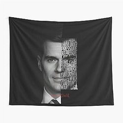 Henry Cavill Minimalist Monochrome Actor Art Tapestry