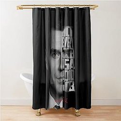 Henry Cavill Minimalist Monochrome Actor Art Shower Curtain