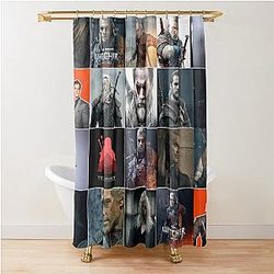 Henry Cavill White Wolf Photo Shower Curtain