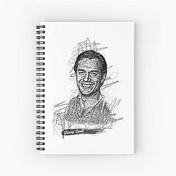 Henry Cavill Abstract Sketch Art Spiral Notebook
