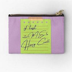 If lost, return me to Henry Cavill Zipper Pouch