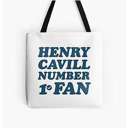 Henry Cavill All Over Print Tote Bag