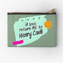 If Lost Return Me To Henry Cavill Zipper Pouch