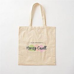 If lost return me to Henry Cavill Cotton Bag