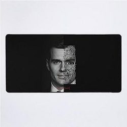 Henry Cavill Minimalist Monochrome Actor Art Desk Mat