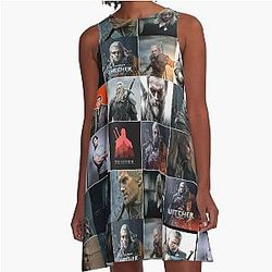 Henry Cavill White Wolf Photo A-Line Dress