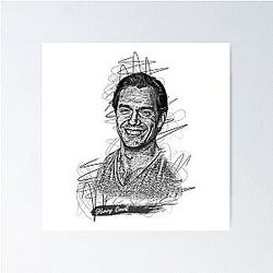 Henry Cavill Abstract Sketch Art Fan Art Poster