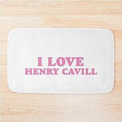 I Love Henry Cavill Bath Mat
