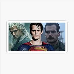 Henry Cavill Portrait Collage - Cinematic Heroic Art Tribute DataSet Sticker