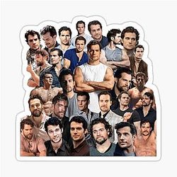 HIGH QUALITY Henry Cavill photo collage sticker