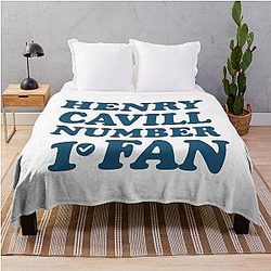 Henry Cavill number 1 fan Throw Blanket