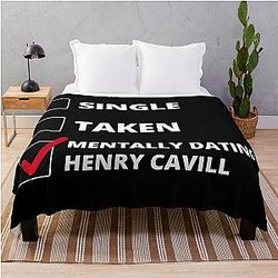Mentally Dating Henry Cavill Throw Blanket