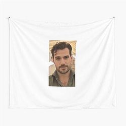 Henry Cavill Soft Handsome Aesthetic Portrait Art Tapestry