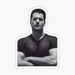 Henry Cavill Bold Strength Portrait Sticker