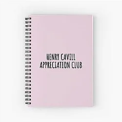 Henry Cavill Appreciation Club Spiral Notebook