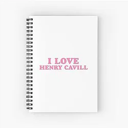 I Love Henry Cavill Spiral Notebook