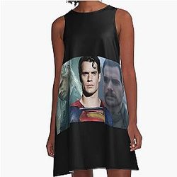 Henry Cavill Portrait Collage - Cinematic Heroic Art Tribute Design Dress
