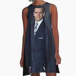 Henry Cavill Elegant Cinematic Portrait in Classic Suit Dress