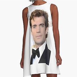 Henry Cavill Classic Elegance Portrait in Black Tie Dress