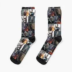 Henry Cavill White Wolf Photo 2 Socks