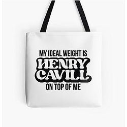 My ideal weight is Henry Cavill on top of me Tote Bag