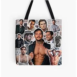 Henry Cavill All Over Print Tote Bag