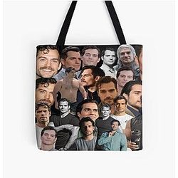 Henry Cavill All Over Print Tote Bag