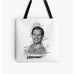 Henry Cavill Abstract Sketch Art All Over Print Tote Bag