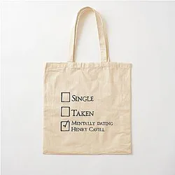 Mentally dating Henry Cavill Cotton Tote Bag
