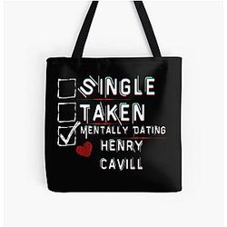 Mentally Dating Henry Cavill All Print Tote Bag