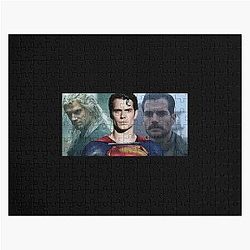Henry Cavill Portrait Collage Cinematic Heroic Art Tribute Design Puzzle