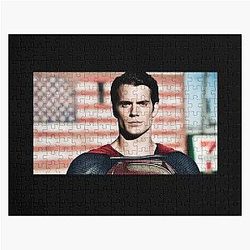 Henry Cavill Heroic Cinematic Art with Bold Lighting Jigsaw Puzzle