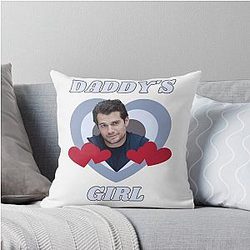 HENRY CAVILL DADDYS GIRL SUPREMACY Throw Pillow