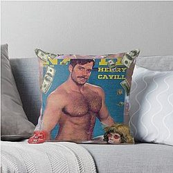 Vintage Henry Cavill Throw Pillow