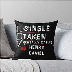 Mentally Dating Henry Cavill Throw Pillow
