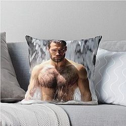 Henry Cavill Natural Waterfall Throw Pillow