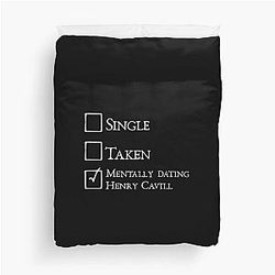 Mentally dating Henry Cavill Duvet Cover