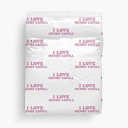 I Love Henry Cavill Duvet Cover