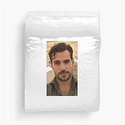 Henry Cavill Soft Handsome Aesthetic Portrait Art Duvet Cover
