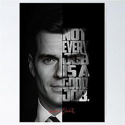 Henry Cavill Minimalist Monochrome Actor Art Poster