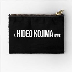 A Hideo Kojima Game White Zipper Pouch