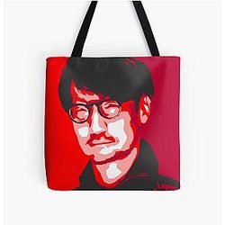 Japan Icons Hideo Kojima Famous Japanese Video Game Designer All Over Print Tote Bag